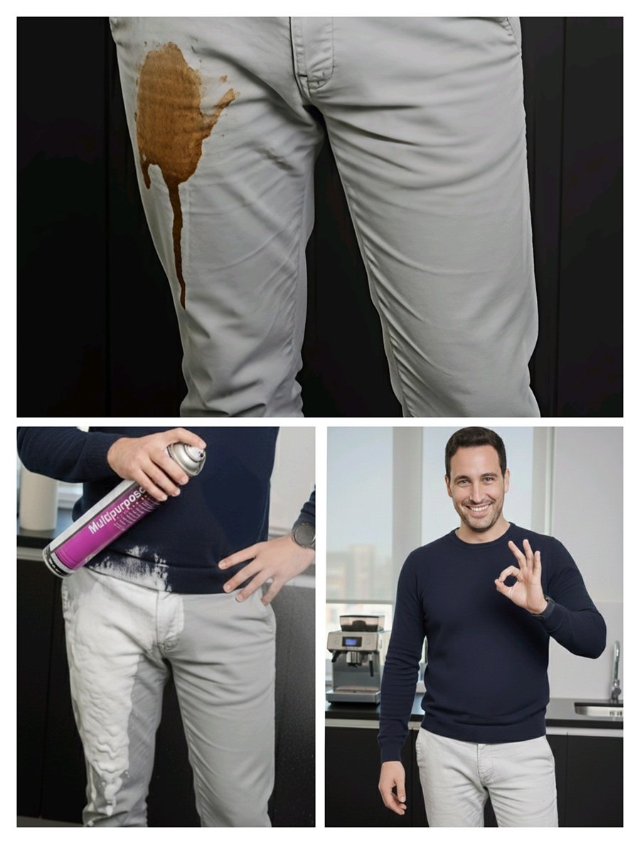 Quita las manchas de café, aceite, helado y otras de la ropa.